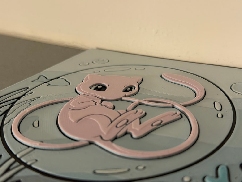 Bubble Mew Pokemon Wall Art – Framed Artwork Decor