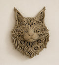 Maine Coon Cat Wall Art – Home Decor - Ornament - Sculpture - Display