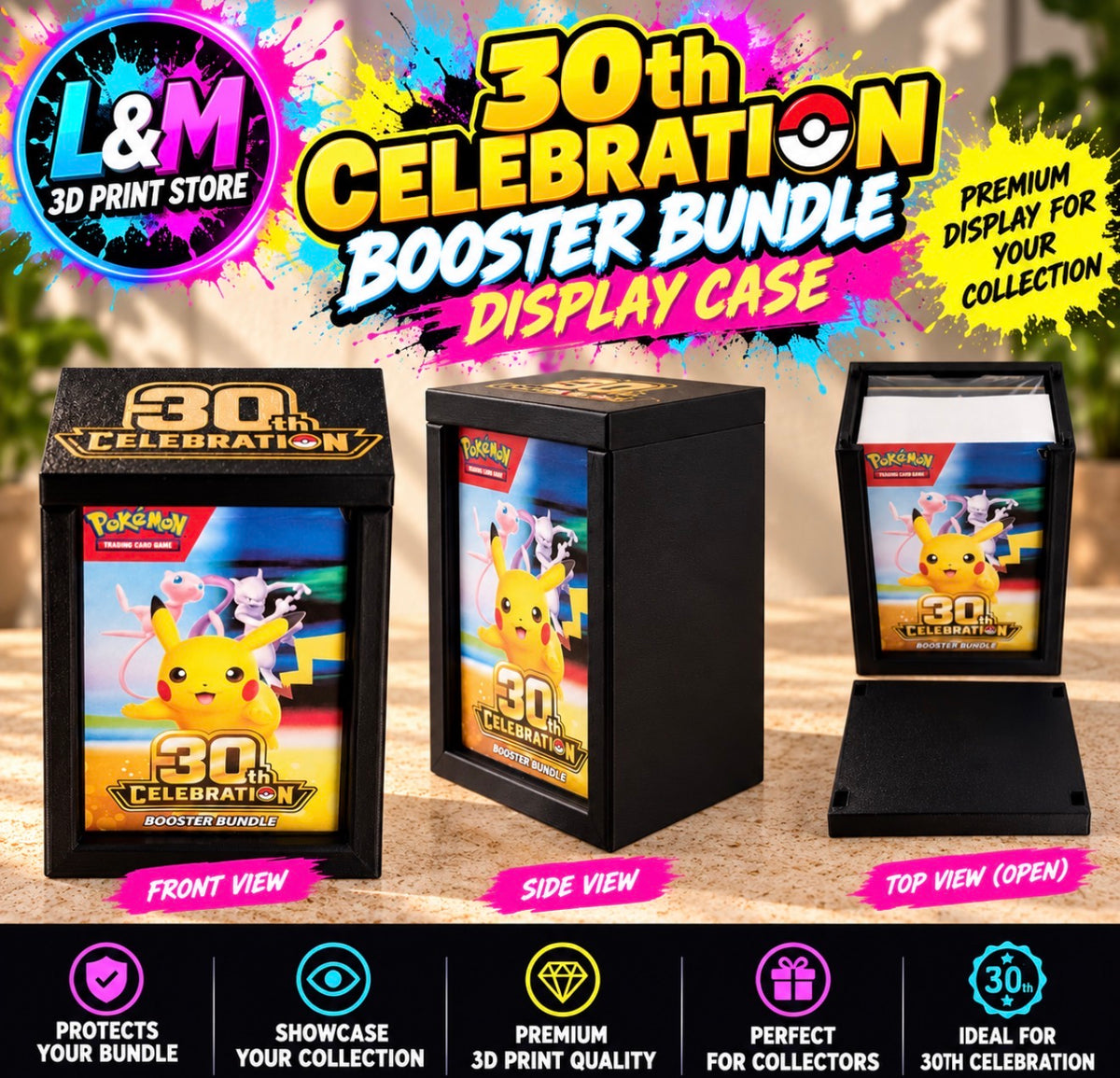 Pokémon 30th Celebration Booster Bundle Display Case