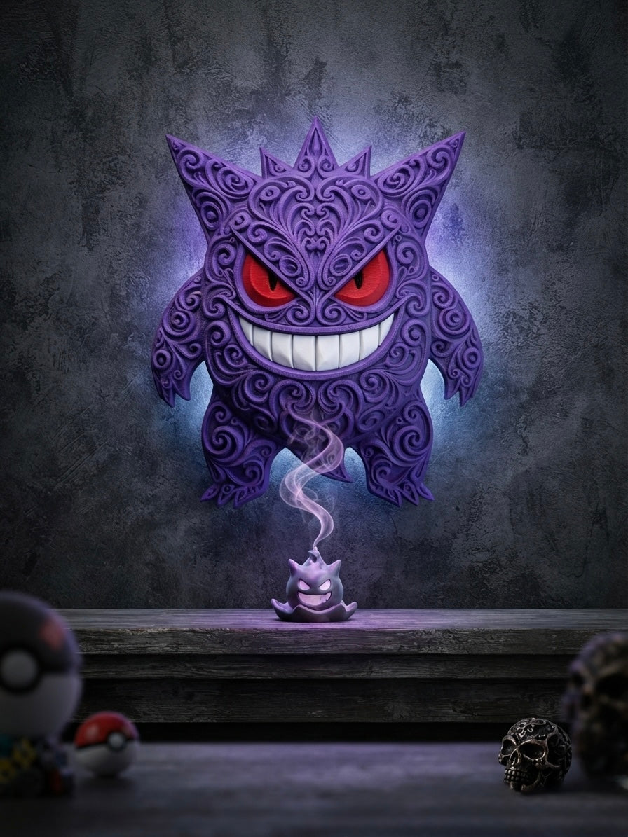 Gengar Ornate Wall Art – Pokemon Wall Display