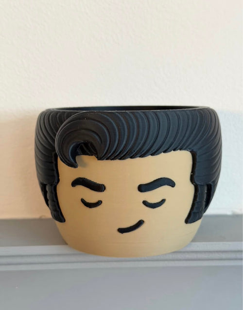 Elvis Presley King of Pop Planter