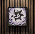 Gengar Ghost Wall Art – Purple Pokemon Artwork